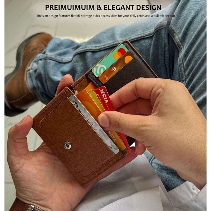 Wallet for Men & Women with Cash Pocket 10 Card Slots and Hidden Compartments
