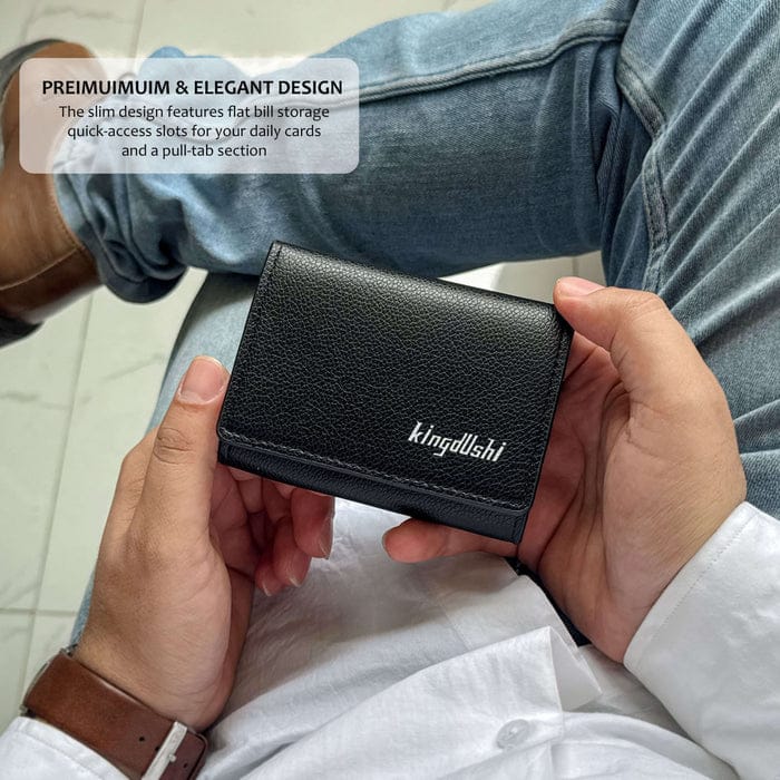 Wallet for Men & Women with Cash Pocket 10 Card Slots and Hidden Compartments